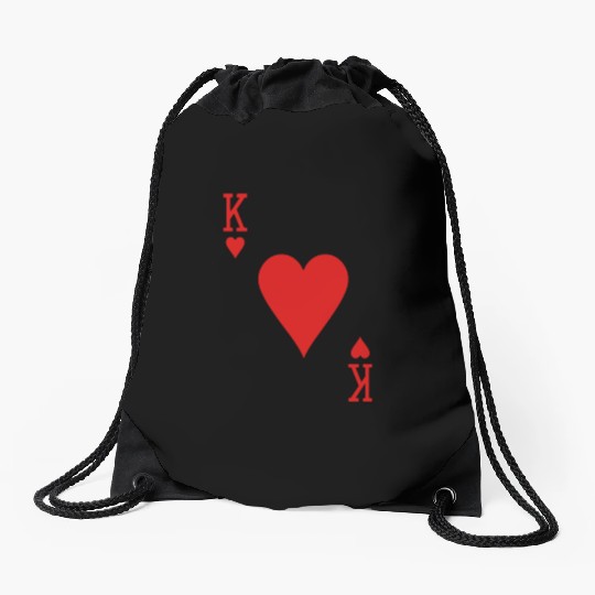 King of Hearts Halloween Costume Drawstring Bags
