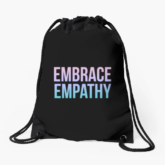 Embrace Empathy Large Colour Drawstring Bags