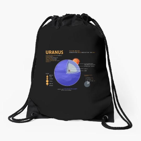 Uranus Astrology for Astronomer Drawstring Bags