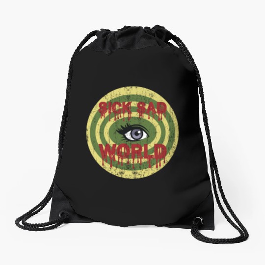 Daria Sick Sad World Drippy Text Eye Logo Drawstring Bags
