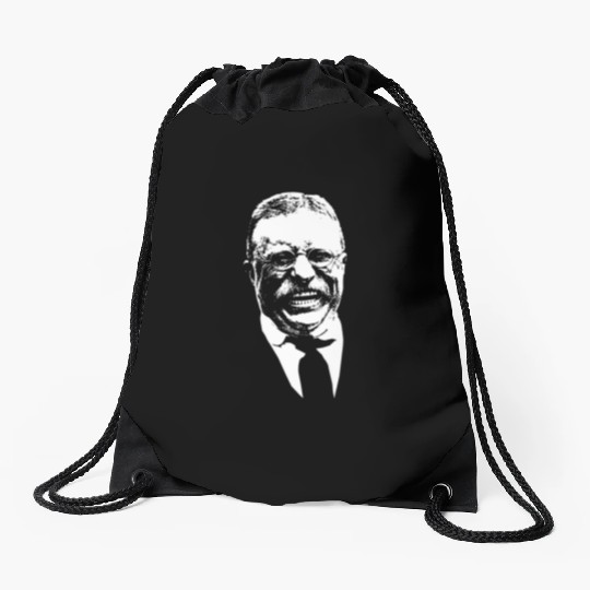President Teddy Roosevelt Graphic Drawstring Bags