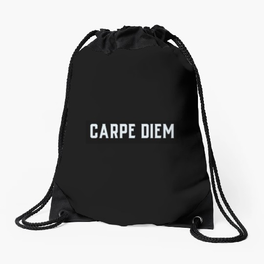 Carpe diem Drawstring Bags