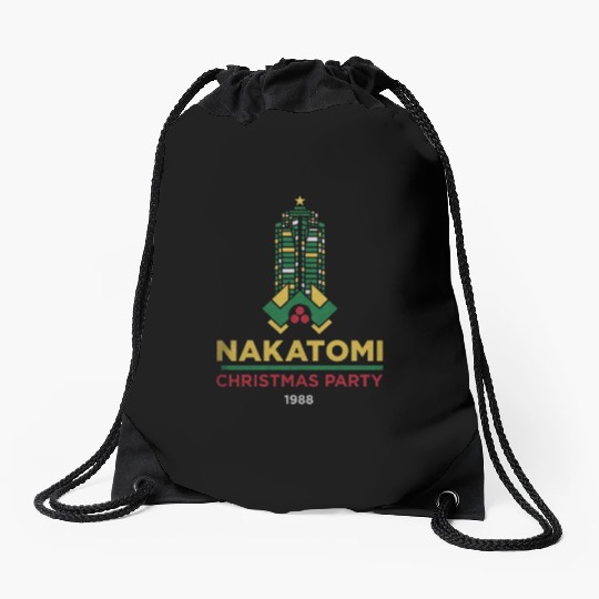 Die Hard Nakatomi Christmas Party 1988 Drawstring Bags