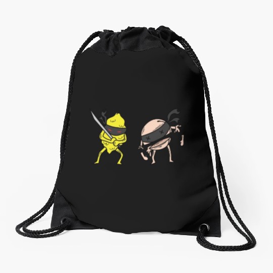 Iced Tea Lemon and Peach Fight Drawstring Bags