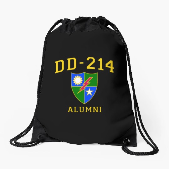US Army Ranger Veteran DD214 Alumni Logo Insignia Drawstring Bags