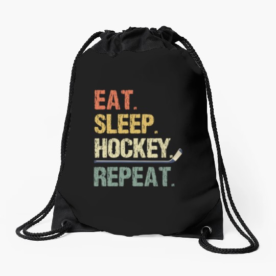 Ice Hockey Gift For Ice Hockey Player Drawstring Bags
