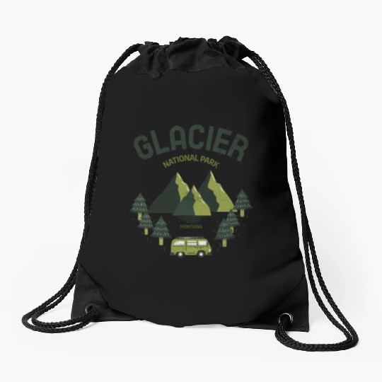 Glacier National Park Montana Travel Drawstring Bags