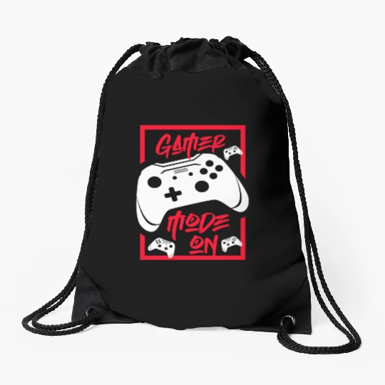 Gamer Mode On Drawstring Bags