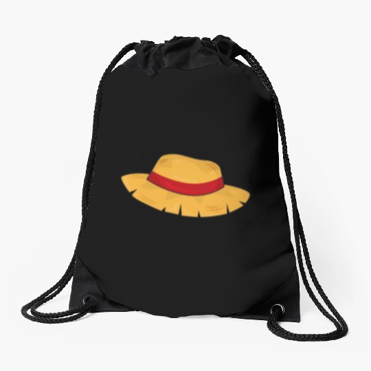 Straw Hat Farmer Farm Drawstring Bags