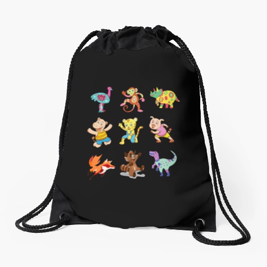 cute Animal Crossing Characters Drawstring Bags