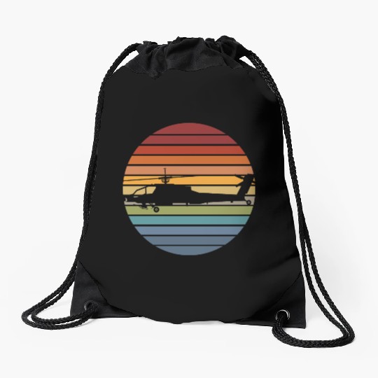 Black Hawk Helicopter Military Aviation Pilot For Drawstring Bags