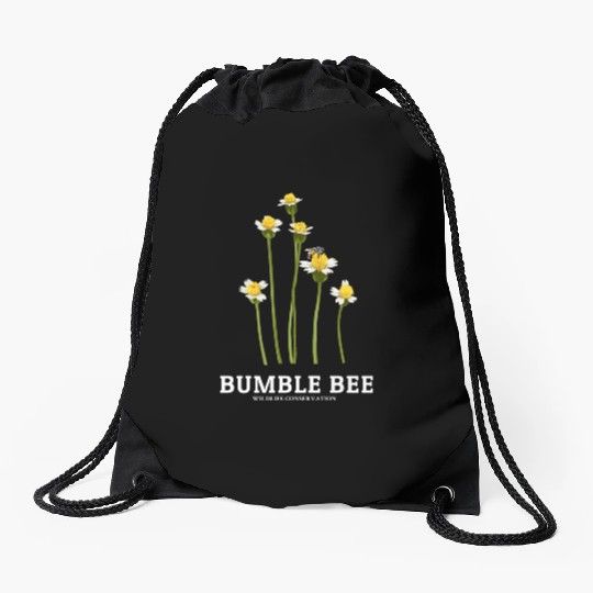 Bumble Bee Drawstring Bags