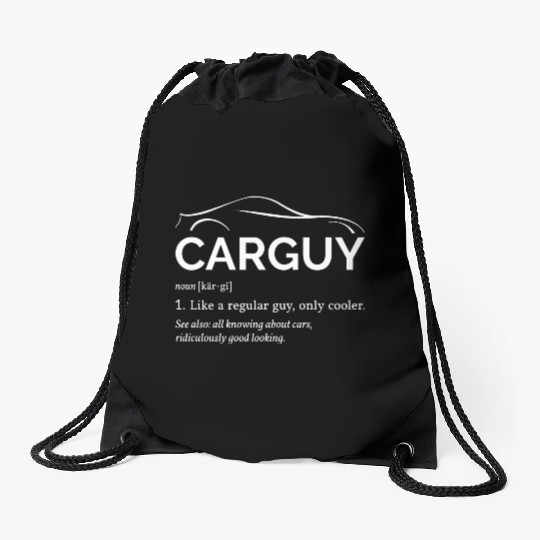 Car Guy Definition I - Cool Car Drawstring Bags