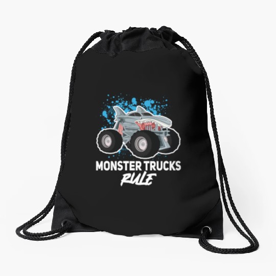 Monster Trucks Rule... Monster Truck Drawstring Bags