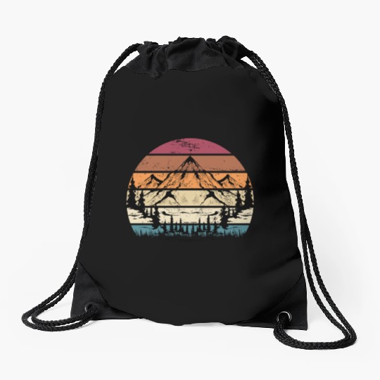 Mountains Mountaineering Hiking Drawstring Bags