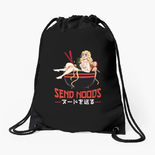 Send Noods Waifu Material Ramen Noodles Gift Drawstring Bags
