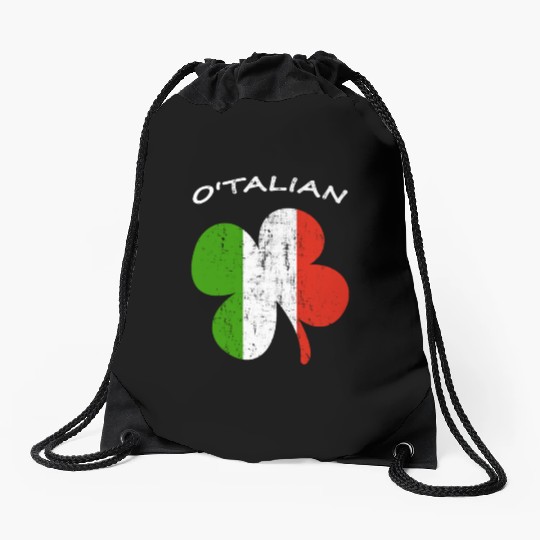 O'talian Funny Italian Irish, St Patricks Day Drawstring Bags