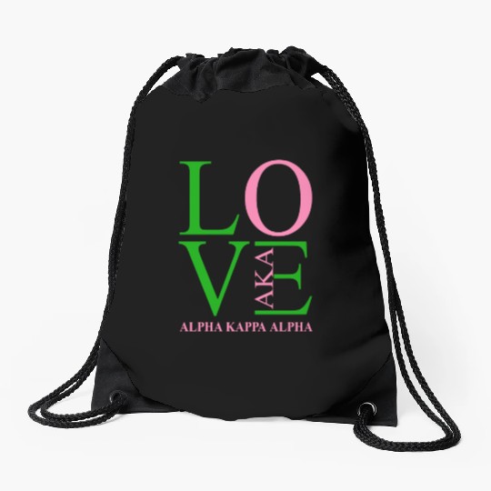 Aka Drawstring Bags Love Sorority Gift Alpha Kappa Aka Parap