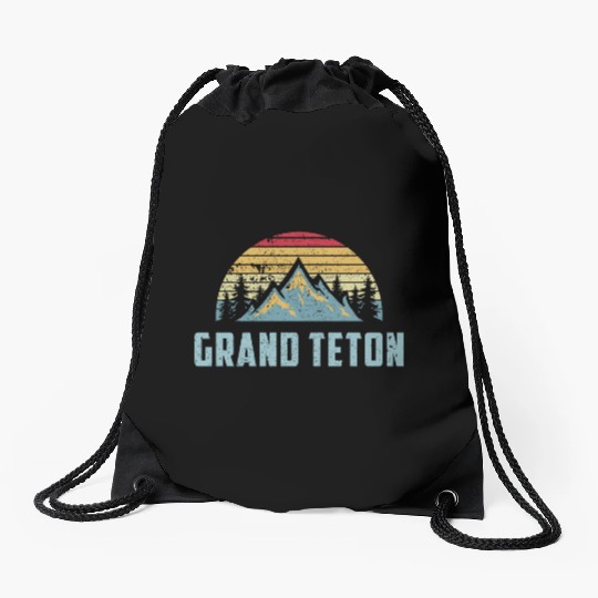 Grand Teton National Park Wyoming Mountain Sweat S Drawstring Bags