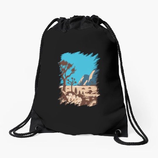 Joshua Tree National Park California Drawstring Bags