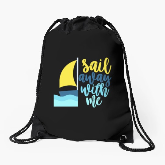 Sailing Sail Boat Water Sports Crew Trip Drawstring Bags