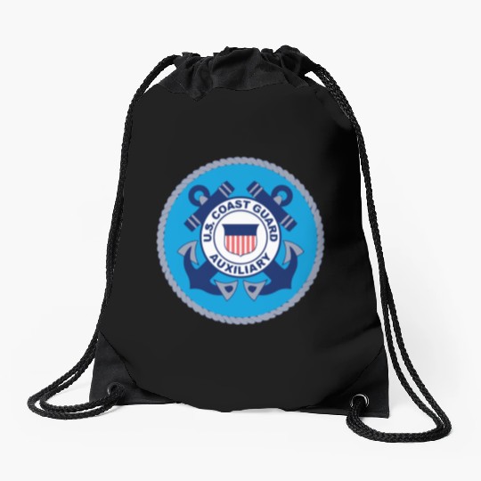 Us Coast Guard Auxiliary Homeland Security Patch Drawstring Bags