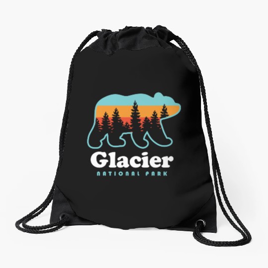 Glacier National Park Drawstring Bags
