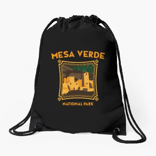 Mesa Verde National Park Novelty Graphic Design Drawstring Bags
