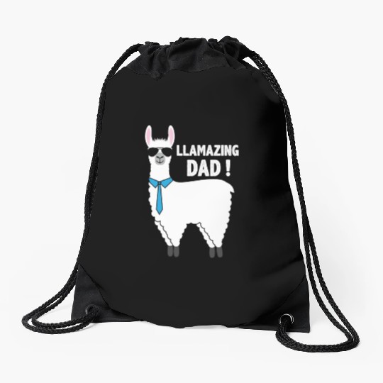 Llama Dad Drawstring Bags Gift For Dad