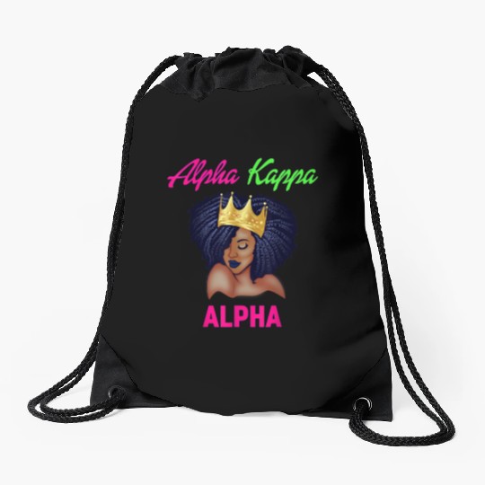 Alpha Kappa AKA Sorority Paraphernalia christmas p Drawstring Bags