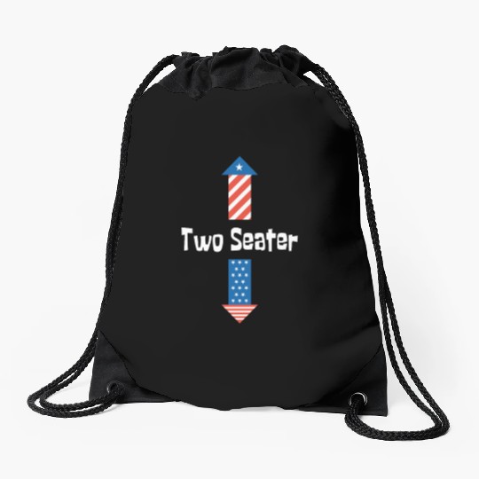 4th Of July Dirty For Men Adult Humor Two Seater Drawstring Bags