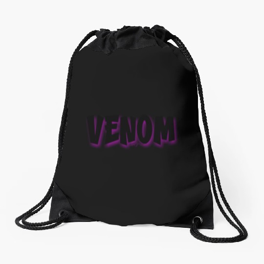 Venom | Neon Hot Pink Shadow Drawstring Bags