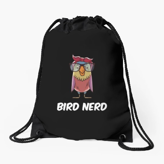 Bird Nerd Drawstring Bags