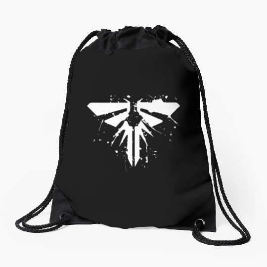 the last of us fireflies ellie joel abby Drawstring Bags
