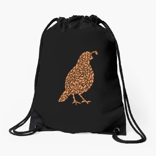 Quail farmer gift ornamental bird Drawstring Bags