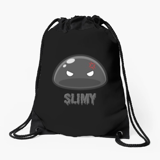 Cute Black Dungeon Slime Monster Weird Anime Drawstring Bags