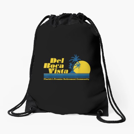 Del Boca Vista Retirement Community Funny No 2376 Drawstring Bags