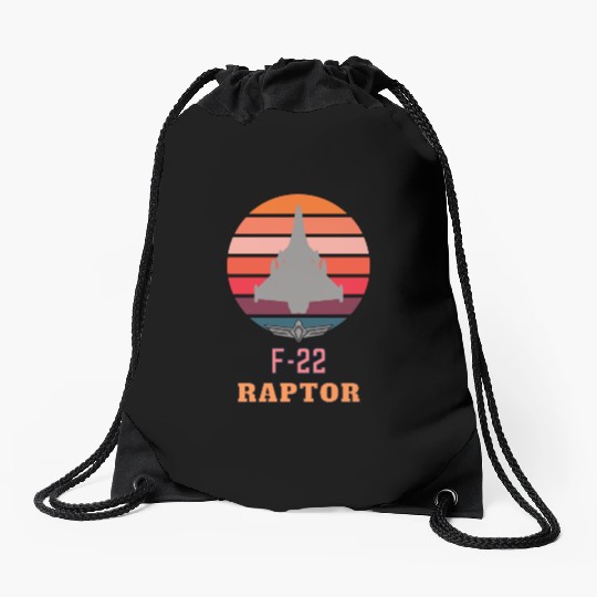 F-22 raptor Drawstring Bags