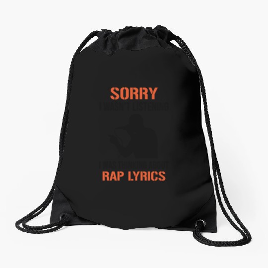 Rapper MC Hip Hop Rap Lyrics Freestyle Quote Drawstring Bags