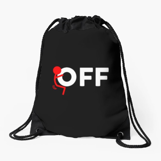 Fuck Off Drawstring Bags