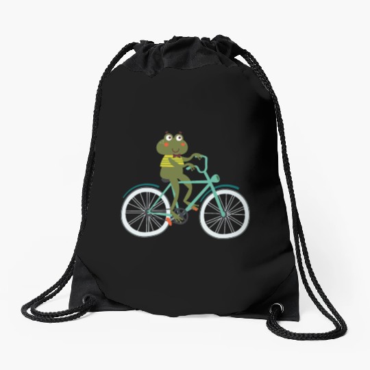 Frog Biking Cyclist Bike Bicycle Race BMX MTB Gift Drawstring Bags