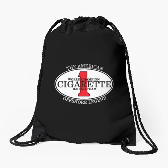 The American World Champion Cigarette Racing Team Drawstring Bags