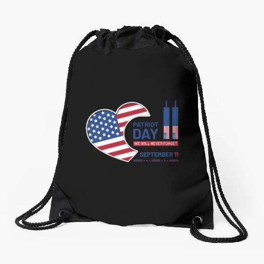 Patriot Day 9 11 USA Drawstring Bags