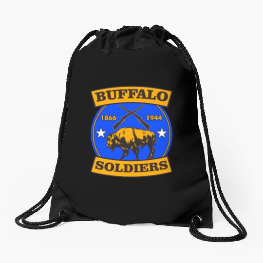 BUFFALO SOLDIERS Drawstring Bags