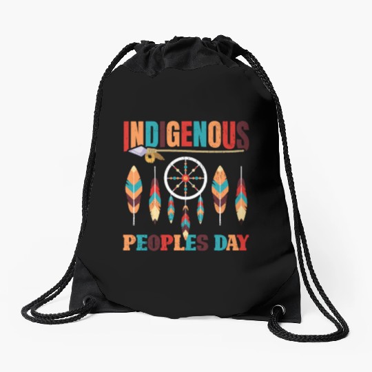 Native American Indigenous Peoples Day Drawstring Bags