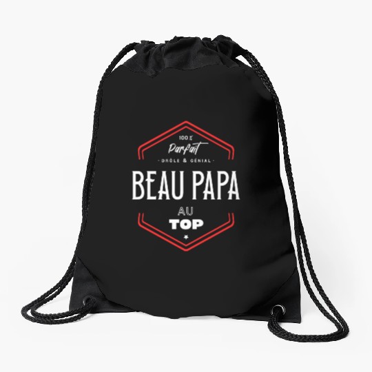 Beau papa parfait et au top Drawstring Bags