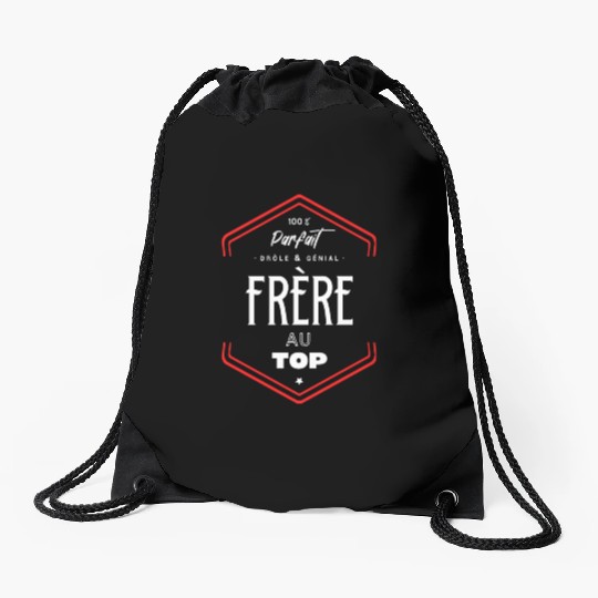 Frère parfait et au top Drawstring Bags