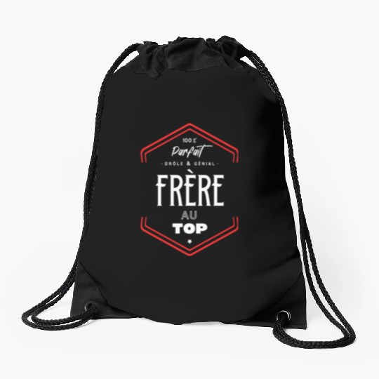 Frère parfait et au top Drawstring Bags