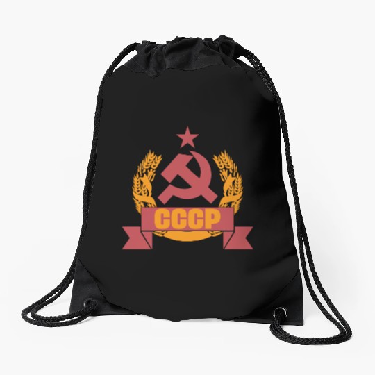 USSR coat of arms Soviet Union Russia gift Drawstring Bags