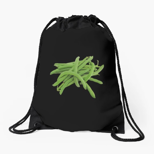 Green Beans Vegetable Drawstring Bags